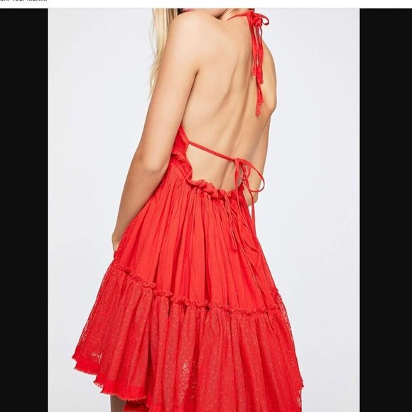 Womens Summer Halter Deep V Neck Sexy Patchwork Mini Short Dress Size Small - Picture 9 of 9